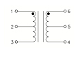 Schematic Drawing for R3532 and R3542 Video Isolation Transformers